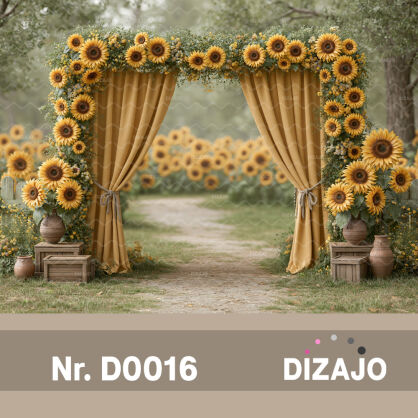Tło fotograficzne Słoneczniki D0016