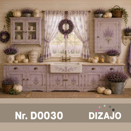 Tło fotograficzne jesienne kuchnia D0030