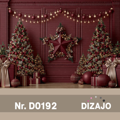 Tło fotograficzne Boże Narodzenie gwiazda D0192