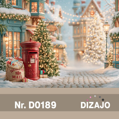 Tło fotograficzne Boże Narodzenie listy do Mikołaja D0189
