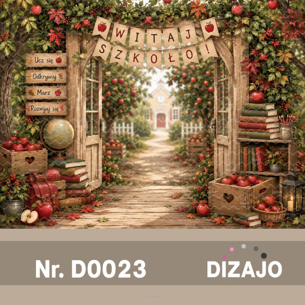 Tło fotograficzne Witaj szkoło D0023