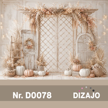 Tło fotograficzne jesienne boho D0078