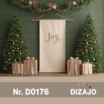 Tło fotograficzne Boże Narodzenie świąteczny baner Joy D0176