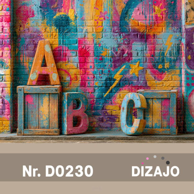 Tło fotograficzne graffiti D0230