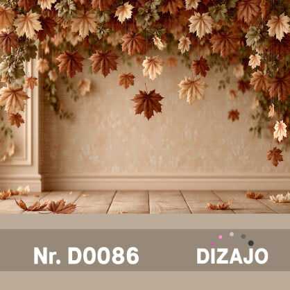 Tło fotograficzne jesienne liście D0086