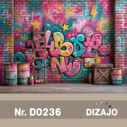 Tło fotograficzne graffiti D0236