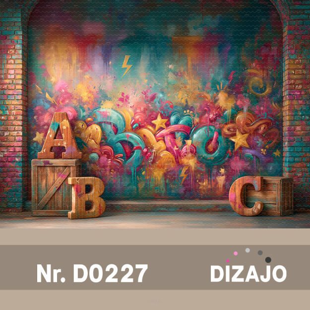 Tło fotograficzne graffiti D0227