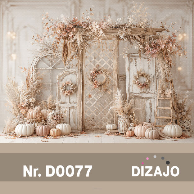 Tło fotograficzne jesienne boho D0077